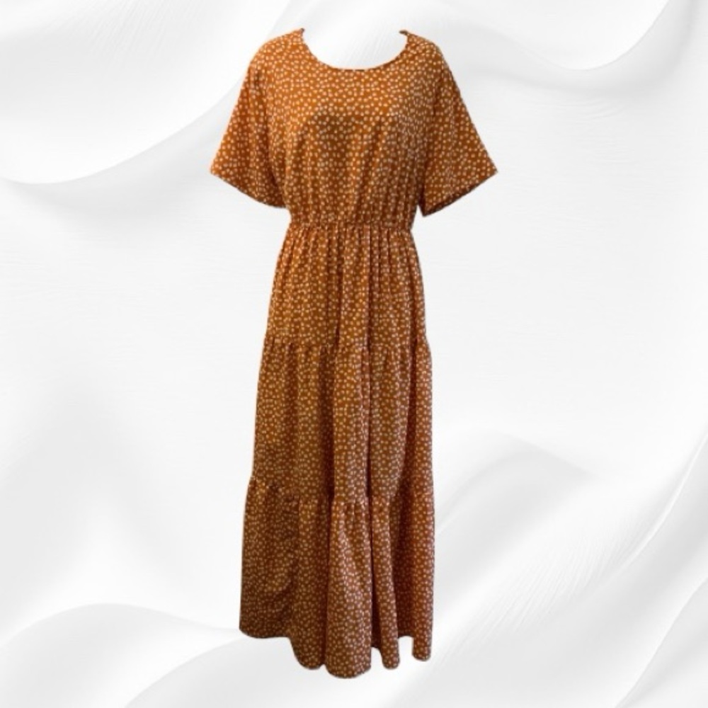 Shein Curve 🔥 Tiered Maxi Dress Size 3XL